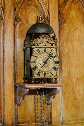 Lot 79 - A late 17th century brass lantern clock,...