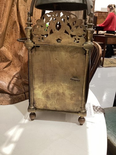 Lot 79 - A late 17th century brass lantern clock,...