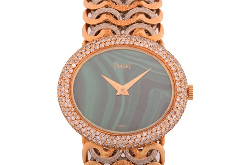 Lot 377 - A Lady’s Piaget 18k yellow gold wristwatch,...