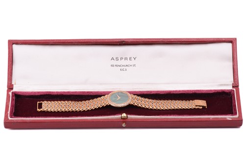 Lot 377 - A Lady’s Piaget 18k yellow gold wristwatch,...