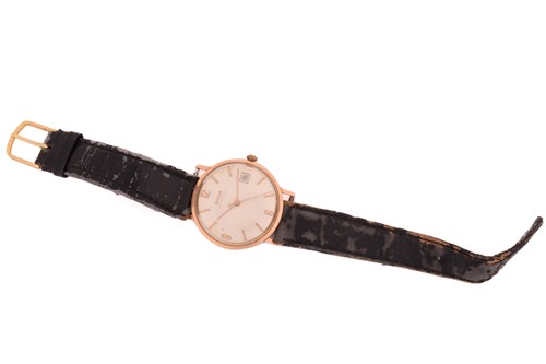 Lot 346 - A Doxa 14ct gold dress watch, featuring a...
