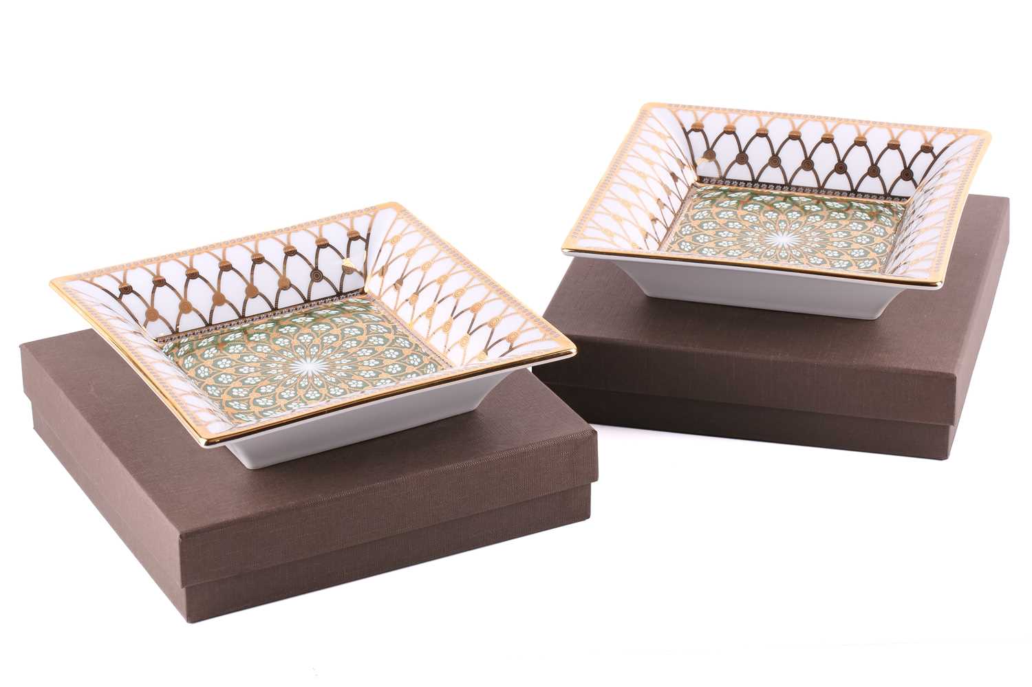 Lot 411 - A pair of Patek Philippe VIP Limoges porcelain...