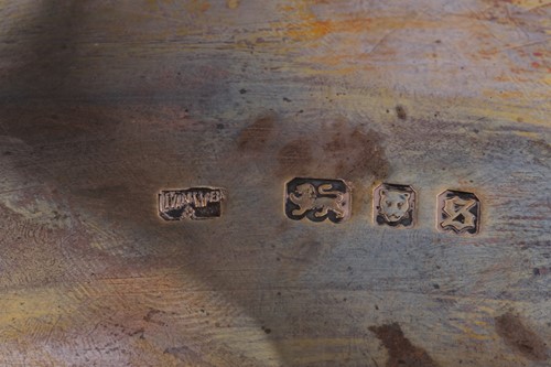Lot 421 - A rectangular silver pierced bread basket,...