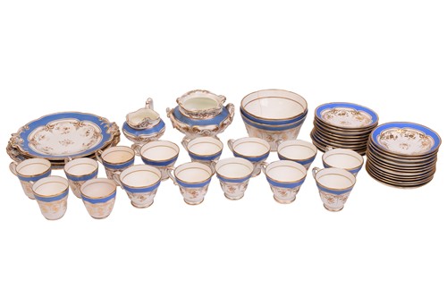 Lot 336 - A 19th century Worcester part tea service,...