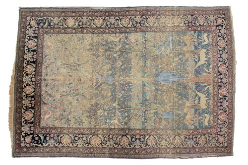 Lot 214 - An "Old Country House" antique Ravar Kerman...