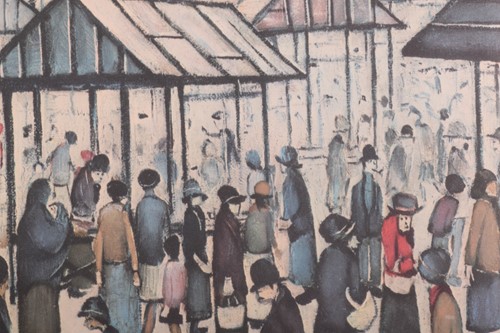 Lot 236 - L.S. Lowry (1887 - 1976), 'Market Scene',...