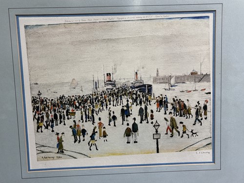 Lot 237 - L.S. Lowry (1887 - 1976), 'Ferry Boats',...