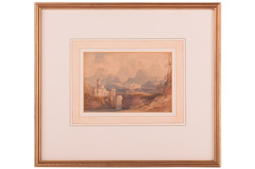 Lot 224 - Copley Fielding (1787 - 1855), Castle in...