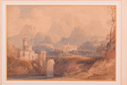 Lot 224 - Copley Fielding (1787 - 1855), Castle in...