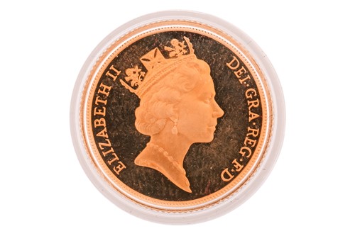 Lot 310 - An Elizabeth II 1988 proof sovereign,...