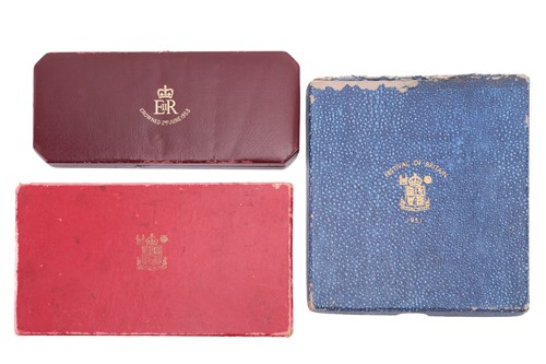 Lot 299 - Three Pre-decimalisation proof coin sets, 1950,...