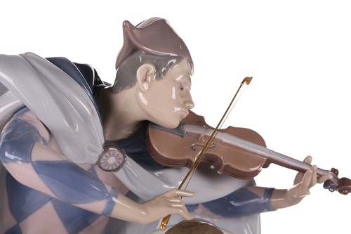 Lot 334 - A large Lladro figure, 'Jester's Serenade',...