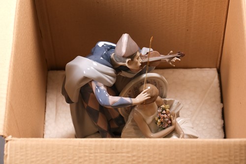Lot 334 - A large Lladro figure, 'Jester's Serenade',...