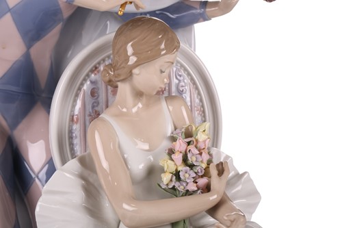 Lot 334 - A large Lladro figure, 'Jester's Serenade',...