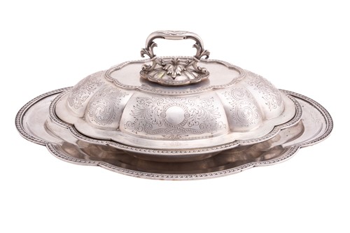 Lot 452 - A late 19th Austrian silver entrée dish, by...