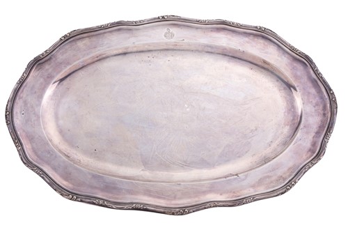 Lot 422 - An Austro-Hungarian silver platter, late...