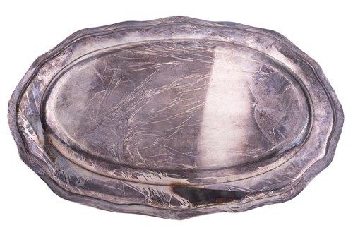 Lot 422 - An Austro-Hungarian silver platter, late...