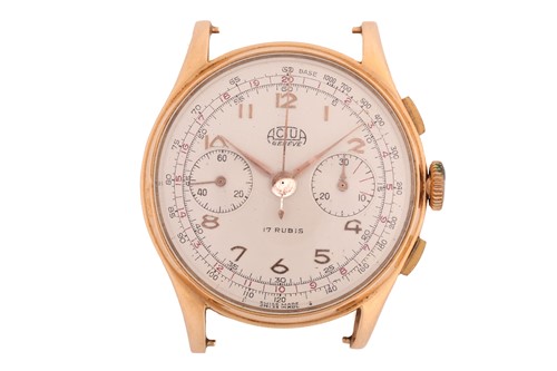 Lot 158 - An Actua 18k Gentleman's Chronograph...