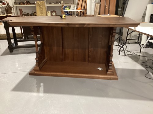 Lot 195 - A Gothic style walnut altar, by Laboratorio...