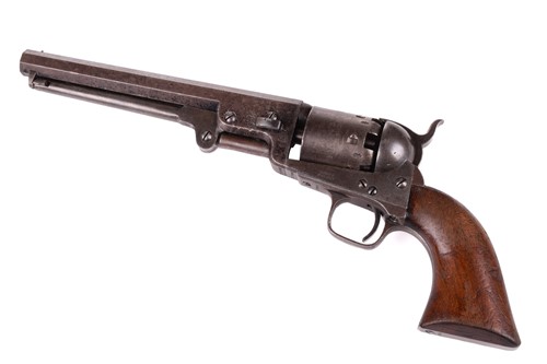 Lot 366 - A London-made Colt 1851 Navy pattern single...