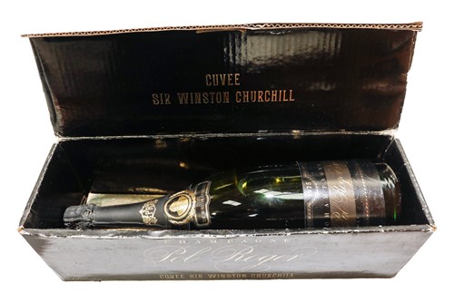 Lot 27 - A magnum of Pol Roger Champagne Cuvee Sir...