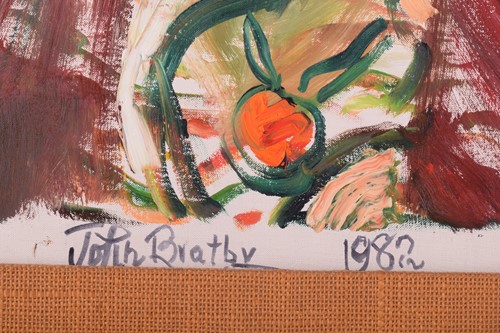 Lot 4 - John Bratby (1928 - 1992) Portrait of Mrs...