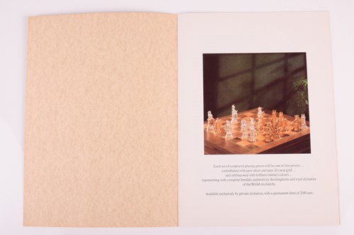 Lot 310 - The Royal Houses of Britain Heraldic Chess Set,...