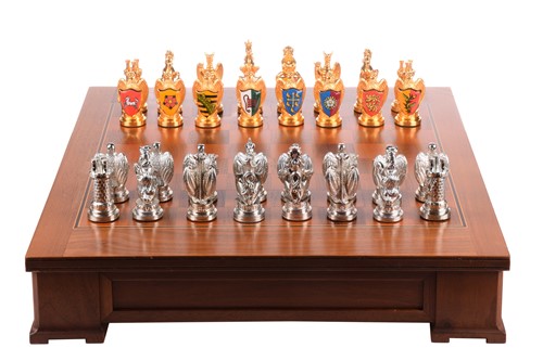 Lot 310 - The Royal Houses of Britain Heraldic Chess Set,...