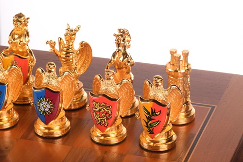 Lot 310 - The Royal Houses of Britain Heraldic Chess Set,...