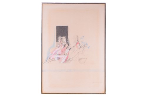Lot 50 - Bryan Organ, Study for Sunbathers, signed and...