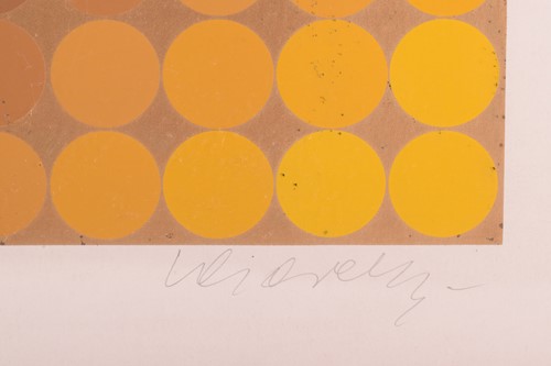 Lot 85 - Victor Vasarely (1906 - 1997), Gold, signed...