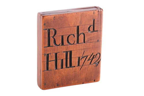Lot 230 - A set of Napier's Bones, the fruitwood case...