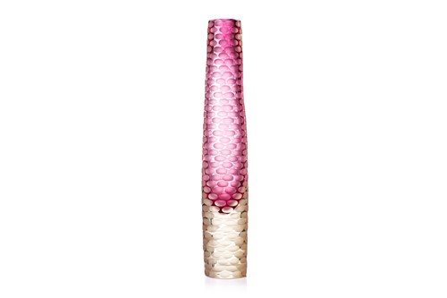 Lot 304 - Moro Mariano, a tall Murano glass cylindrical...