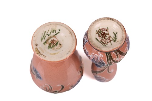 Lot 284 - A pair of William Moorcroft 'late florian ware'...