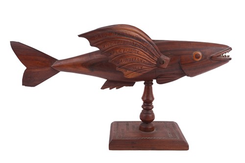 Lot 318 - Frederick Martin Christian; a Pitcairn carved...