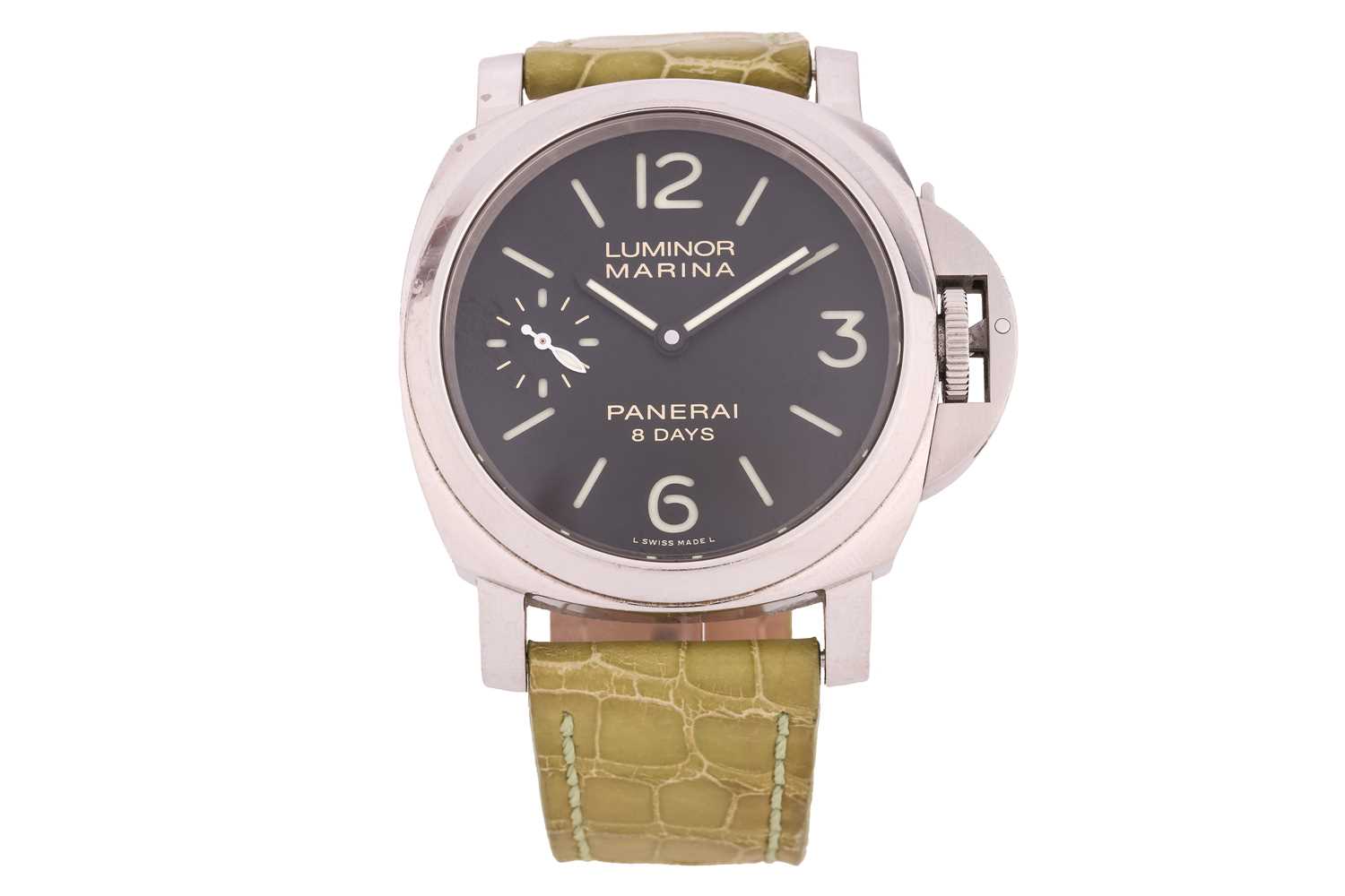 Lot 486 A Panerai Luminor Marina 8 Day gentleman s