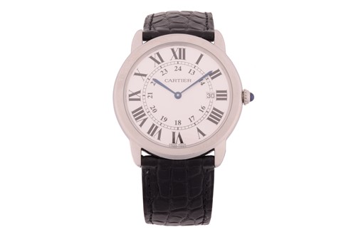 Lot 467 - A Cartier Ronde Solo de Cartier quartz...