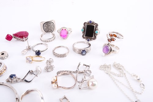 Lot 74 - A collection of various jewellery items some...