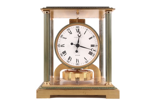 Lot 229 - A Jaeger LeCoultre Atmos clock, the glass and...