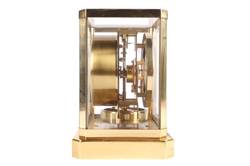 Lot 222 - A Jaeger-LeCoultre Atmos Classic VIII gilt...