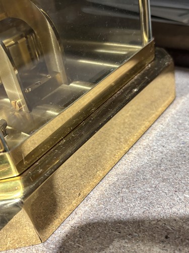 Lot 222 - A Jaeger-LeCoultre Atmos Classic VIII gilt...