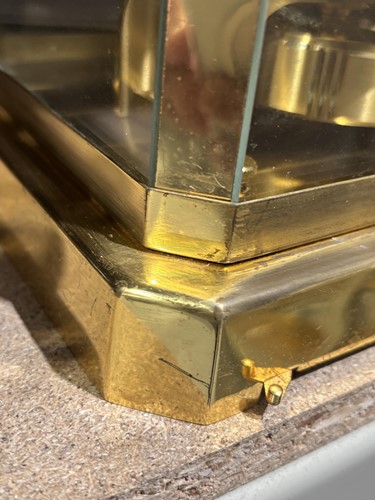 Lot 222 - A Jaeger-LeCoultre Atmos Classic VIII gilt...