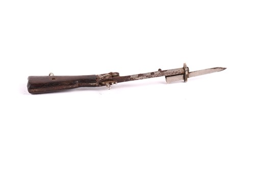 Lot 311 - A miniature pinfire rifle, fitted with a...