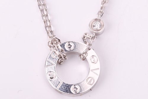 Lot 205 - Cartier - a 'Love' double chain bracelet and a...