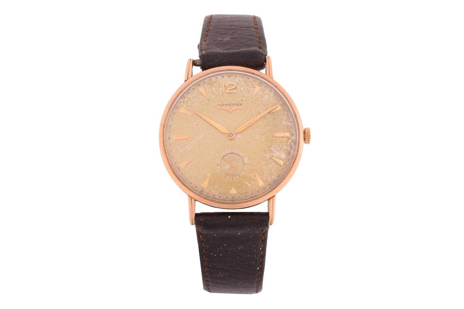 Lot 30 - A Longines 9k Gentleman's Automatic Wristwatch...
