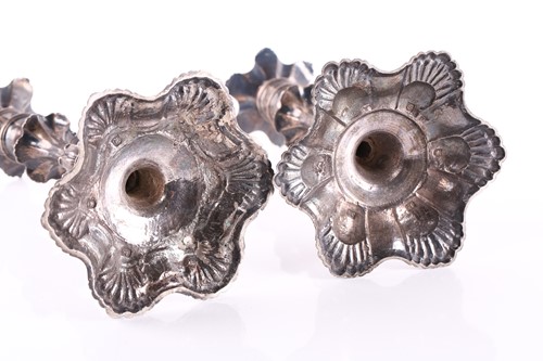 Lot 506 - A matched pair of George III silver...