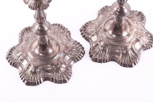 Lot 506 - A matched pair of George III silver...