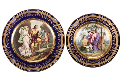 Lot 268 - A late 19th century Vienna style porcelain...