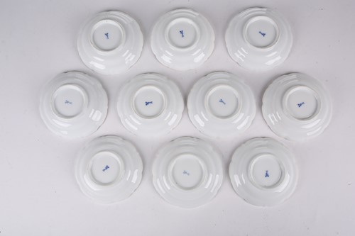 Lot 269 - A Meissen part coffee service, late 19th...