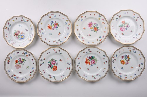 Lot 269 - A Meissen part coffee service, late 19th...